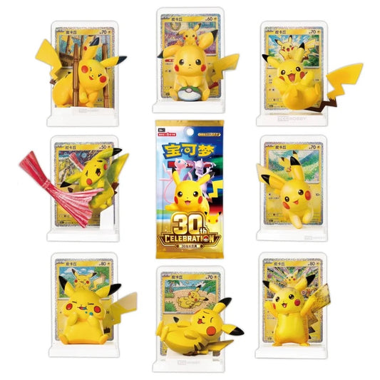 【お取り寄せ商品/中国語】ピカチュウ 30周年 フィギュアセット POKEMON 30TH CELEBRATION DREAM PAINTING PIKACHU FIGURE SET